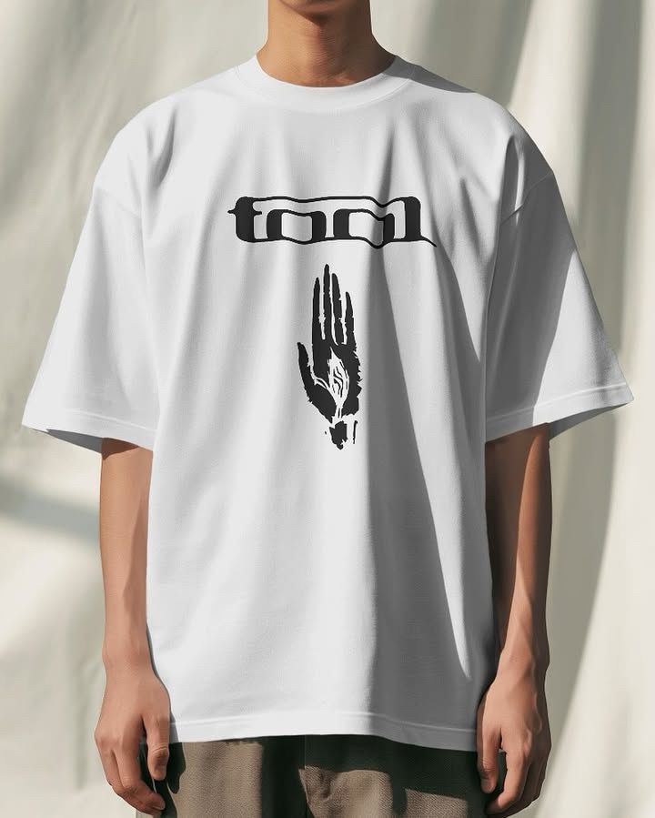 Tool Aenima White Oversized Tshirt